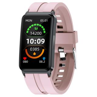 Smartband iSEN EP01 Roz, 1.47   IPS HD, ECG, Ritm cardiac, Presiune sanguina, Glicemie, Oxigen, Monitorizare somn, Bt v5.1, IP67, 210mAh