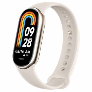 Smartband Xiaomi Mi Band 8 Gold, AMOLED 1.62  , Ritm cardiac, Oxigen, Calorii, Pasi, Somn, 150+ moduri sport, 190mAh