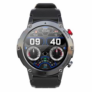 Smartwatch iSEN C21 Pro Negru, 1.32 inch, Apel bluetooth, Bluetooth 5.0, Ritm cardiac, SpO2, 19 sporturi, Ip68, 300mAh