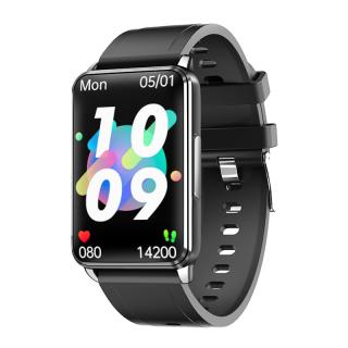 Smartwatch iSEN EP02 Negru, 1.3   TFT, ECG, Ritm cardiac, Presiune sanguina, Glicemie, Oxigen, Monitorizare somn, Bt v4.0, IP67, 160mAh