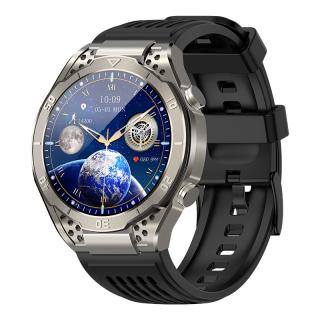 Smartwatch iSEN JA01 Gray, AMOLED 1.43  HD, Glicemie, Apel Bt, Apel SOS, Asist. vocala, Nivel radiatii, EKG, Acid uric, Lipide sange, Masa corporala