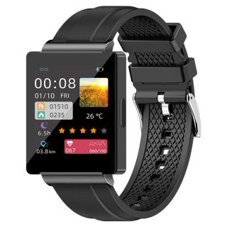 Smartwatch iSEN KS01, Negru, IPS HD TFT 1.83  , ECG, Glucoza din sange, Oxigen din sange, Monitorizare somn, HRV, Termometru, Redare muzica, NFC, 220 mAh