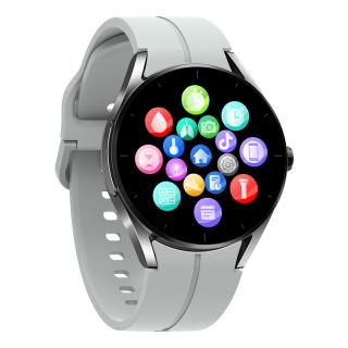 Smartwatch iSEN KS05 Silver, 1.32   IPS HD, ECG, Ritm cardiac, Presiune sanguina, Glicemie, Oxigen, Bluetooth call, Bt v5.1, IP67, 185mAh