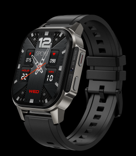 Smartwatch iSEN Watch DM62 Black, 4G, 2.13   AMOLED, 2GB RAM + 16GB ROM, Android 8.1, Bt v4.2, Camera foto HD, Microfon, nanoSIM, GPS, Monitorizare sanatate, 1000mAh, IP67