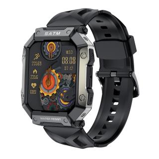 Smartwatch iSEN Watch PG333 Negru, Functia Apelare, IPS 1.92  , Monitorizare functii vitale, Bt v5.01, IP68, 340 mAh