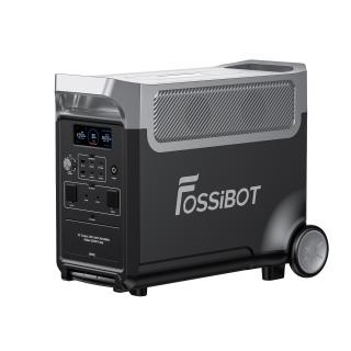 Statie de incarcare portabila Fossibot F3600 Pro Negru, 3300W, 3840Wh, Ecran LCD, Protectie BMS, 13 iesiri, Lanterna LED detasabila, SOS