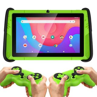 Tableta iSEN Pritom K7 PRO pentru copii, Verde, 7 inch HD, 4GB RAM, 64GB ROM, Android 12, Camera dubla, Baterie 3500mAh, Wi-Fi, Bluetooth, GPS