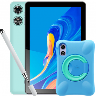 Tableta Oukitel OT6 Kids Green, 10   FHD+, 16GB RAM (4GB+12GB), 64GB ROM, Certificare TUV SUD, Carcasa protectie, Kids app, Android 13, 8000 mAh, Stylus Pen