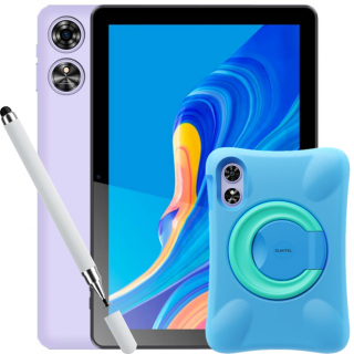 Tableta Oukitel OT6 Kids Purple, 10   FHD+, 16GB RAM (4GB+12GB extensibili), 64GB ROM, Certificare TUV SUD, Carcasa protectie, Kids app, Android 13, 8000 mAh, Stylus Pen