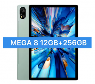 Tableta PC Blackview MEGA 8, Verde, 4G LTE, 13   FHD+ 90Hz, 36GB RAM(12GB+24GB extensibili), 256GB ROM, Android 15, Unisoc T620, 50MP+12MP+2MP, 11000mAh, 18W, Stylus, Deblocare faciala, Dual SIM Hibrid