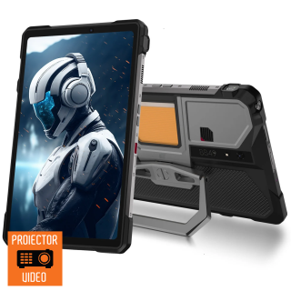 Tableta PC Unihertz 8849 Tank Pad E, Negru, Proiector Video, 4G, 10.95   FHD+, 120 Hz, Android 14, 24GB RAM (12GB + 12GB extensibili), 512GB ROM, 50MP, 21000mAh, Dual SIM