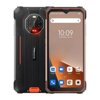 Telefon mobil Blackview BL8800 Portocaliu, 5G, Night Vision, IPS 6.58  , 8GB RAM, 128GB ROM, Android 11, Dimensity 700, IP68, 8380mAh, Dual SIM
