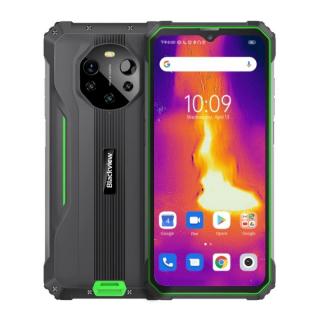 Telefon mobil Blackview BL8800 Pro Verde, 5G, Camera termica, IPS 6.58  , 8GB RAM, 128GB ROM, Android 11, Dimensity 700, 8380mAh, Dual SIM