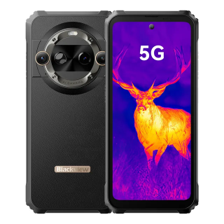 Telefon mobil Blackview BL9000 Pro Black, 5G, Camera termica FLIR   Lepton 3.5  MyFLIR   Pro APP, 6.78   2.4K FHD+ 120Hz, 36GB RAM(12GB+24GB), 512GB ROM, Android 14, 50MP, 8800mAh, 120W, MediaTek