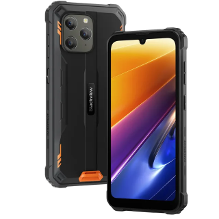 Telefon mobil Blackview BV5300 Plus, Orange, 4G, 6.1   HD+, 24GB RAM (8GB + 16GB extensibili), 128GB ROM, NFC, ArcSoft 13MP+5MP, Android 13, MediaTek Helio G72, 6580mAh, Dual SIM