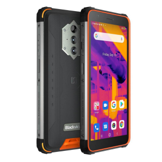 Telefon mobil Blackview BV6600 Pro Orange, 4G, IPS 5.7  , 4GB RAM, 64GB ROM, Android 11, Camera termica, Helio P35, IP68, 8580mAh, Dual SIM