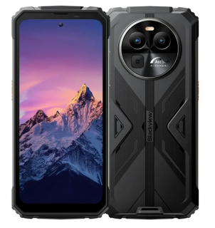 Telefon mobil Blackview BV8100, Negru, 4G, 6.5   2.4K FHD+, 24GB RAM (8GB + 16GB extensibili), 256GB ROM, Android 14, MediaTek Helio G99, 50MP+32MP, 8800mAh, 45W, NFC, Dual SIM