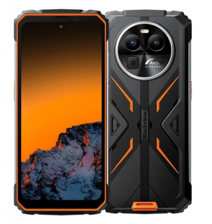 Telefon mobil Blackview BV8100, Orange, 4G, 6.5   2.4K FHD+, 24GB RAM (8GB + 16GB extensibili), 256GB ROM, Android 14, MediaTek Helio G99, 50MP+32MP, 8800mAh, 45W, NFC, Dual SIM