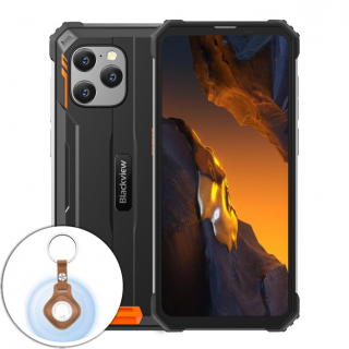 Telefon mobil Blackview BV8900 Pro Orange, 4G, 6.5   FHD 2.4K, 64MP, 16GB RAM (8GB + 8GB extensibili), 256GB ROM, Android 13, Helio P90, Localizare UWB, 10000mAh, NFC, Dual SIM