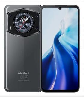 Telefon mobil  Cubot A30, Gri, 4G, 6.745   HD+ 90Hz, Dual Screen, 16GB RAM (6GB+10GB extensibili), 128GB ROM, Android 14,  Unisoc T616, 48MP, 5100mAh, Face ID, Dual SIM