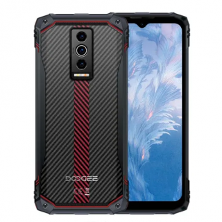 Telefon mobil Doogee Blade 10, Black Red, 4G, 6.56   HD+ 90Hz, 9GB RAM(4GB + 5GB extensibil), 128GB ROM, Spreadtrum T606 Octa Core, Android 14, 5150mAh, Face ID, DualSim