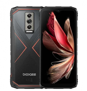 Telefon mobil Doogee Blade 10 Pro, Black Red, 4G, 6.56   HD+ 90Hz, 16GB RAM(6GB + 10GB extensibil), 256GB ROM, 50MP, Spreadtrum T606, Android 14, 5150mAh, Face ID, NFC, DualSim