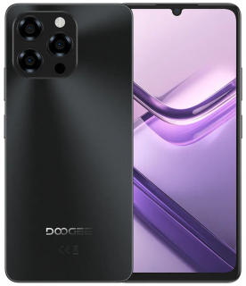 Telefon mobil Doogee Note 58 Pro, Negru, 4G, 6.75   HD+ IPS 90Hz, 32GB RAM (8GB+24GB extensibili), 256GB ROM, Android 15, Unisoc T7250, Camera 16MP+8MP, 6250mAh, NFC, Dual SIM