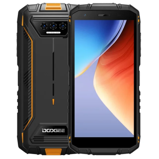 Telefon mobil Doogee S41 Max Portocaliu, 4G, IPS 5.5  , 16GB RAM (6GB + 10GB extensibili), 256GB ROM, 13MP+8MP, Android 13, T606 Octa Core, GPS, NFC,  6300mAh, Dual SIM