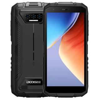 Telefon mobil Doogee S41 Plus Negru, 4G, IPS 5.5  , 8GB RAM (4GB + 4GB extensibili), 128GB ROM, 13MP+8MP, Android 13, Spreadtrum T606 Octa Core, GPS, NFC,  6300mAh, Dual SIM