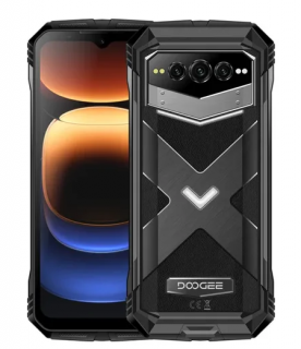 Telefon mobil Doogee V Max Plus Gray, 5G, 6.58   FHD+ 120Hz, 36GB RAM(16GB + 20GB extensibil), 512GB ROM, Camera AI 200MP + Night Vision 20MP, Dimensity 7050, Android 14, 22000mAh, NFC, OTG, Dual SIM