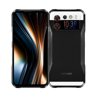 Telefon mobil Doogee V20S Black, 5G, Dual Display (6.43   + 1.58  ) Amoled FHD+, 32GB RAM (12GB + 20GB extensibili), 256GB ROM, 50MP, Android 13, Dimensity 6020, NFC, OTG, 6000mAh, 33W, Dual SIM