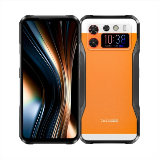 Telefon mobil Doogee V20S Orange, 5G, Dual Display (6.43   + 1.58  ) Amoled FHD+, 32GB RAM (12GB + 20GB extensibili), 256GB ROM, 50MP, Android 13, Dimensity 6020, NFC, OTG, 6000mAh, 33W, Dual SIM