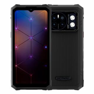 Telefon mobil HOTWAV Cyber 13, Negru, 4G, 6.6   FHD+, 16GB RAM (8GB + 8GB extensibili), 128GB ROM, Android 14, Unisoc T606, 10800mAh, NFC, Face ID, Dual SIM
