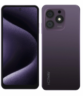 Telefon Mobil HOTWAV Note 13 Max, Mov, 4G, 6.8   HD+, 16GB RAM (6GB + 10GB extensibili), 256GB ROM, 48MP, Android 14, Unisoc T606, 5160mAh, 10W, Face ID, Dual SIM