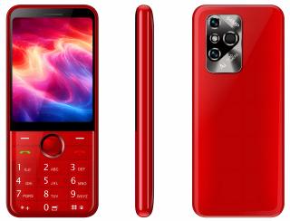 Telefon Mobil iSEN F95, Rosu, 4G, Dual SIM, 2.8   TFT, 48MB RAM + T-Flash 32GB, Camera 0.08 MP, 1000 mAh