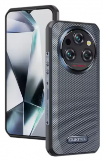 Telefon mobil Oukitel WP35 Pro, Gri, 5G, 6.6   2.4K, 36GB RAM (12GB+24GB extensibili), 512GB ROM, Android 14, MediaTek Dimensity 6300+, 64MP+32MP, NFC, Face ID, 11000mAh, 33W, Dual SIM
