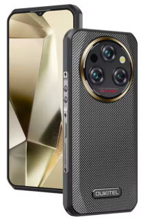 Telefon mobil Oukitel WP35 Pro, Negru, 5G, 6.6   2.4K, 36GB RAM (12GB+24GB extensibili), 512GB ROM, Android 14, MediaTek Dimensity 6300+, 64MP+32MP, NFC, Face ID, 11000mAh, 33W, Dual SIM