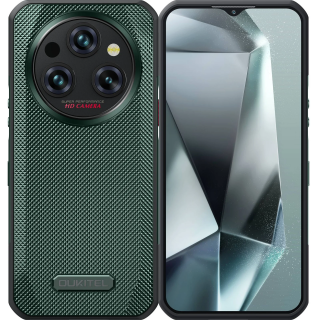 Telefon mobil Oukitel WP35, verde, 5G, ecran de 6.6   2.4K, 24GB RAM (8GB+16GB extensibili), 256GB ROM, Android 14, MediaTek Dimensity 6100+, 64MP+32MP, NFC, Face ID, baterie de 11000mAh, Dual SIM