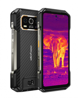 Telefon Mobil Ulefone Armor 27T, Negru, 4G, Ecran 6.78   FHD+ 120Hz, Camera Termica, Camera Night Vision 64MP, 24GB RAM(12GB+12GB extensibili), 256GB ROM, Android 14, 10600mAh, 33W, Dual SIM