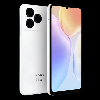 Telefon Mobil Ulefone Note 20 Pro, Alb, 4G, 6.75   HD+, Android 14, 8GB RAM (4GB + 4GB extensibili), 128GB ROM, Camera 50MP spate + 8MP fata, 6000mAh, Dual SIM