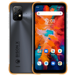 Telefon mobil UMIDIGI BISON X10 Galben, 4G, 6.53   HD+, 4GB RAM LPDDR4X, 64GB ROM, Android 11, Helio P60 OctaCore, NFC, Dual SIM, 6150mAh