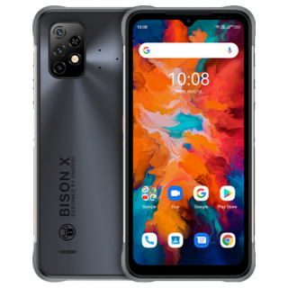 Telefon mobil UMIDIGI BISON X10 Gri, 4G, 6.53   HD+, 4GB RAM LPDDR4X, 64GB ROM, Android 11, Helio P60 OctaCore, NFC, 6150mAh, Dual SIM