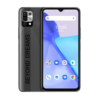 Telefon mobil UMIDIGI Power 5 Gri Carbon, 4G, 6.53  , 4GB RAM, 128GB ROM, Android 11, Helio G25 OctaCore, Termometru non-contact, 6150mAh, Dual SIM