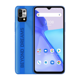 Telefon mobil UMIDIGI Power 5 Safir Albastru, 4G, 6.53  , 3GB RAM, 64GB ROM, Android 11, Helio G25 OctaCore, Termometru non-contact, 6150mAh, Dual SIM