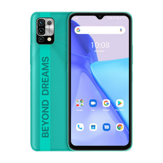 Telefon mobil UMIDIGI Power 5 Verde de Jad, 4G, 6.53  , 3GB RAM, 64GB ROM, Android 11, Helio G25 OctaCore, Termometru non-contact, 6150mAh, Dual SIM