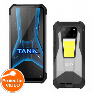 Telefon mobil Unihertz Tank 3 Pro, 5G, Proiector video 100 Lumeni,  32GB RAM (16GB + 16GB extensibili), 512GB ROM, 6.79   FHD+ 120Hz, Camera 200mpx, Night Vision, Android 14, Dimensity 8200, 23800mAh