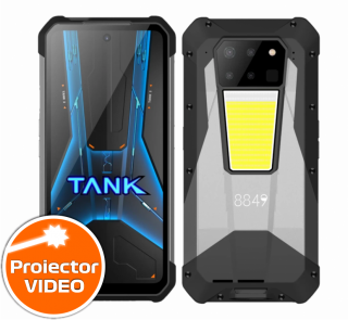 Telefon mobil Unihertz Tank 3 Pro Resigilat, 5G, Proiector 100 Lumeni,  36GB RAM (18GB + 18GB extensibili), 512GB ROM, 6.79   FHD+ 120Hz, 200MP, Night Vision, Android 13, Dimensity 8200,  Dual SIM