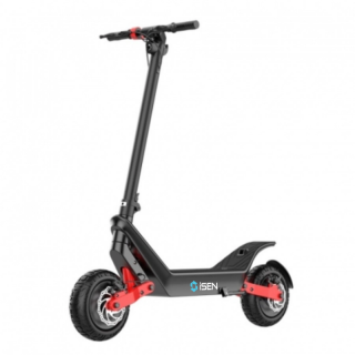 Trotineta electrica pliabila iSEN X10 Negru, 11 inch, 2x 600W, autonomie maxima 100km,  viteza pana la 50km h, baterie detasabila 48V 18.2A