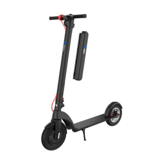 Trotineta electrica pliabila iSEN X8 Negru, 10 inch, motor 350W, autonomie maxima 45km,  viteza pana la 25km h, baterie detasabila