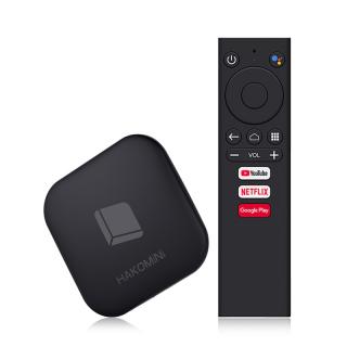 TV Box Hako Mini Smart Media Player Negru, 4K, Certificare Google, RAM 2GB, ROM 8GB, Android 9, Amlogic S905Y2 Quad Core, Control vocal